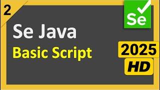 Write and Run 1st Basic Selenium Java Script | Step by Step