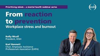 Workplace stress and burnout – from reaction to prevention