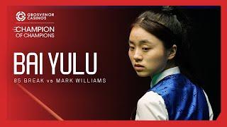 Rising Star Bai Yulu Makes CLASSY 85 vs Mark Williams!  | Grosvenor Casinos Champion of Champions