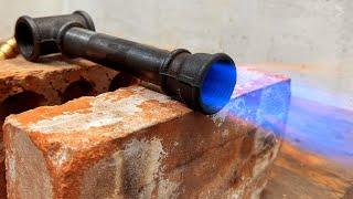 DIY Simple Propane Forge Burner  Legendary Frosty T Burner 1/2 & 3/4