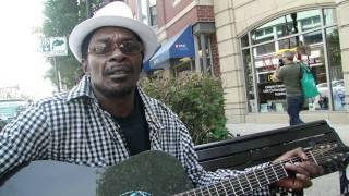 Walter Carter Blues Musician Maxwell and Halsted Streets 2011 by David Knoerr