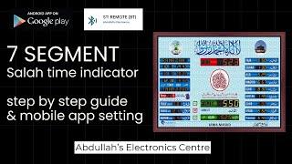 STI 7 Segment Mobile App Setting || STI Remote BT || Abdullah's Electronics Centre (Android App)