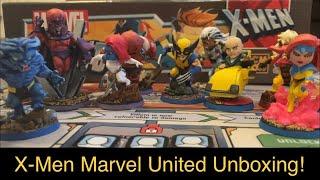 Come to me, my X-Men! Marvel United X-Men Board Game (2021) Unboxing + Painted Minis + Core Gameplay