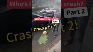 Would you sue him after this crash? #ubereats #crash #shorts