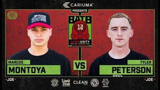 BATB 12: Marcos Montoya Vs. Tyler Peterson - Round 2 | Battle At The Berrics - Presented By Cariuma