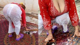 Desi Girl Carpet Washing Vlog | Pakistani Girl Daily Routine Work | Pakfamilyvlog