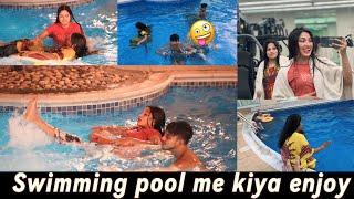 Swimming pool me kiya enjoy  || family time ||