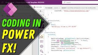 Coding in Power Apps (Power Fx Tutorial)