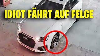 IDIOT FÄHRT AUF FELGE RUM | Die Schlimmsten Auto Fahrer Der Welt #203 #dashcam