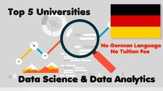 Masters in Data Science & Data Analytics| Germany| No language No Tuition fee