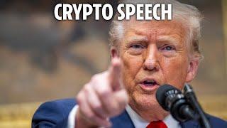 LIVE: Trump speaks at White House crypto summit