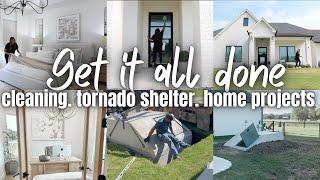 GET IT ALL DONE FALL 2024 | TORNADO SHELTER INSTALL | CLEANING + HOME PROJECTS 2024