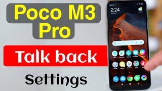 How to Disable Talkback in Poco M3 Pro | Poco M3 Pro Talkback Off Kaise Kare