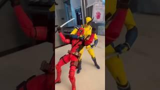 Deadpool and Action Figures #actionfigures #marvel #short #deadpool #toys #spiderman