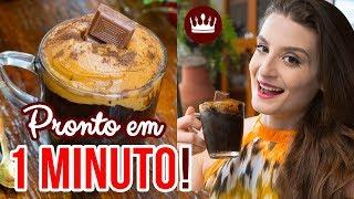 PRONTO EM 1 MINUTO: BROWNIE DE CANECA COM DOCE DE LEITE - Cozinha do Bom Gosto - Gabi Rossi