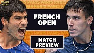 Alcaraz vs Marozsan | French Open 2025 | Tennis Talk Preview