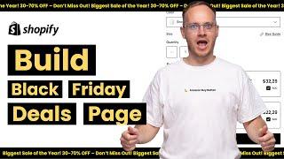 How to Build a Shopify Black Friday Deals Page