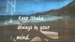 ITHAKA KAVAFIS    RIP   Sean Connery  -  Vangelis  -  lyrics on the screen