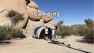 [ Cali VLOG] #77 Camping vlogㅣJoshua TreeㅣJumbo Rocks Campground