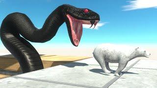 Who Can Escape From The Black Mamba? ► Animal Revolt Battle Simulator