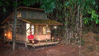 5Days Building a Bamboo House in the Jungle ️ || Camping in the Wild!" ️