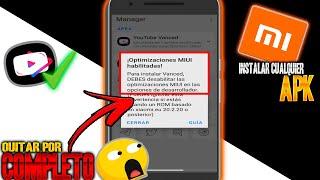 Como QUITAR  la "OPTIMIZACIÓN MIUI" en  cualquier XIAOMI para INSTALAR  CUALQUIER APLICACIÓN 2021