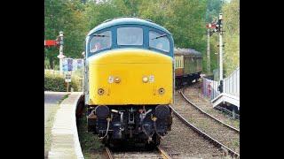 Peak 45 041 "Royal Tank Regiment" at Orton Mere station, 8/10/21.