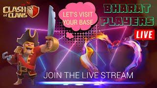 LETS VISIT YOUR BASE  & 13 LEVEL CLAN GIVEAWAY SOON   |Clash of clans |BHARAT PLAYERS