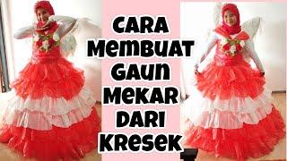 Cara Membuat Gaun dari Kresek | Membuat Baju Karnaval dari Kresek