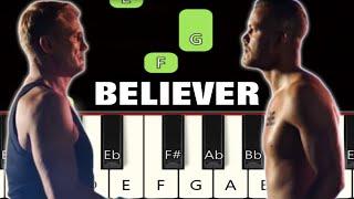 Believer Song  | Imagine Dragons | Piano tutorial | Piano Notes | Piano Online #pianotimepass