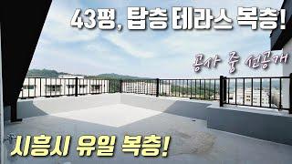 [시흥복층빌라] 신길온천역, 달미역 인접! 43평, 전망좋은 탑층! 프라이빗 테라스, 시흥시 유일 복층 현장으로 자주식 주차 완벽한 거모동신축빌라 [이음주택1629]