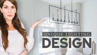 Choosing the right LIGHTING FIXTURES for our Renovation Home - UNIQUE Lighting Ideas