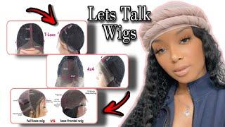 WHAT IS THE DIFFERENCE BETWEEN A T-PART,CLOSURE,FULL LACE,FRONTAL & 360 WIG |  PICTURES INCLUDED