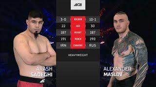 Араш Садеги vs. Александр Маслов | Arash Sadeghi vs. Alexander Maslov | ACA 165 - St. Petersburg