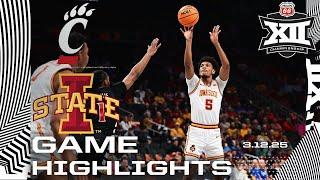 #13 Cincinnati vs. #5 Iowa State Game Highlights | 2025 Phillips 66 Big 12 MBB Championship