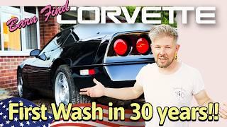 Attempting to start our rare but abandoned Corvette C4 after 30 YEARS!  Also - FIRST WASH!! 