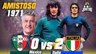 El MEJOR partido de la CARRERA de RAFA PUENTE | México vs Italia 1971