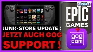 Junk-Store | Jetzt auch GOG Games & Epic Games easy via Plugin spielen! | Steam Deck | Tutorial |