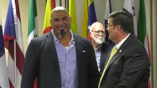 NFL and Javelina Football Great Roberto Garza at TAMUK for Hispanic Heritage Month - Feature (2019)