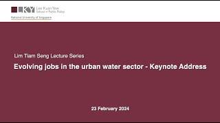 Keynote Address -  What does the future look like for the urban water workforce?