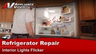 Whirlpool Refrigerator Repair - Interior Lights Flicker - LED Control Board