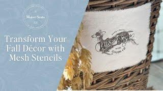 Transform Your Fall Décor with Mesh Stencils