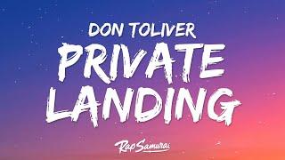 Don Toliver - Private Landing (Lyrics) ft. Justin Bieber & Future