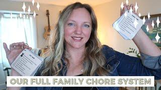 OUR FULL FAMILY CHORE SYSTEM || TODDLERS,TEENS, & ADULTS