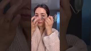 How to use a face jade roller #faceroller #skincareroutine #facialskincare