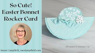 So Cute! Easter Bonnet Rocker Card