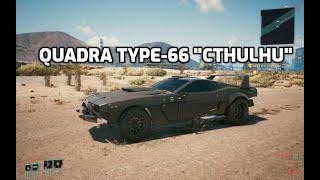 Cyberpunk 2077 Quick Car Review - Quadra Type-66 "Cthulhu"