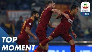 Justin Kluivert Scores First Serie A Goal | Top Moments | Serie A