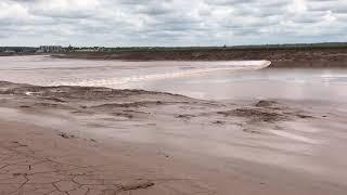 Tidal bore at Moncton, New Brunswick, Canada