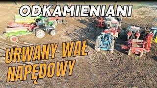 Urwany wał w Case IH 7240 Pro Silver. Odkamienianie 2025